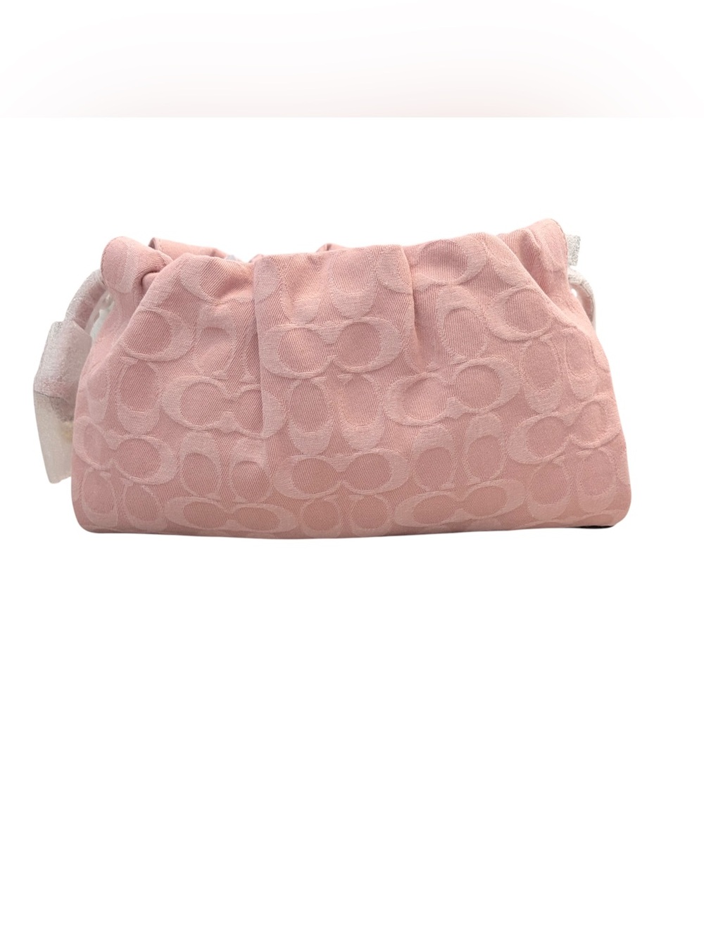 Coach Faye Shoulder Bag In Signature Pink Denim - Picture 5 of 11